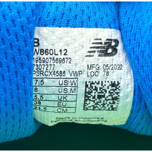 New Balance Women's Blue Fresh Foam 880v12 Running Shoes Size 7.5 3129 - Picture 8 of 16